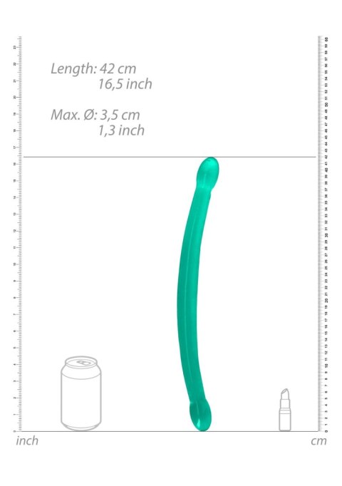 Podwójne gładkie dildo do sexu lesbijskiego 42 cm Podwójne gładkie dildo do sexu lesbijskiego 42 cm