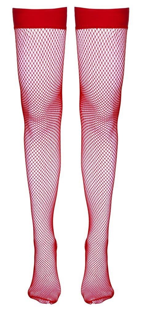 Hold-up Stockings red M