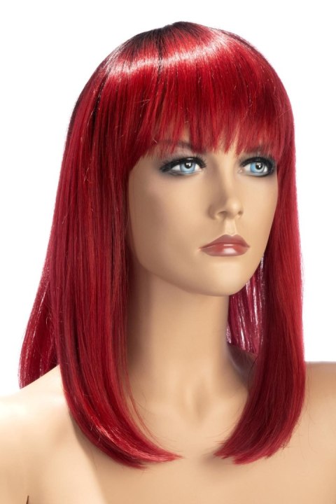 PERRUQUE ELVIRA BICOLORE ROUGE PERRUQUE ELVIRA BICOLORE ROUGE