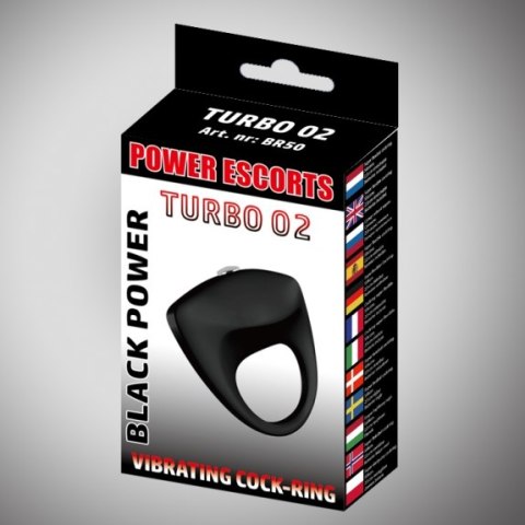 Turbo 02 black vibratinging cockring Turbo 02 black vibratinging cockring