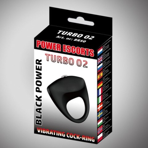 Turbo 02 black vibratinging cockring Turbo 02 black vibratinging cockring