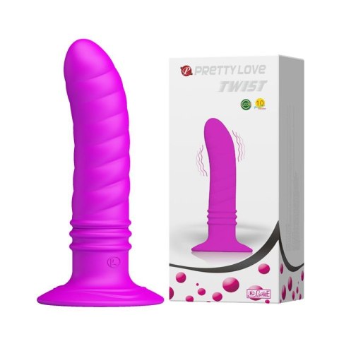 Korek analny z wibacjami przyssawka 10 trybów 12cm