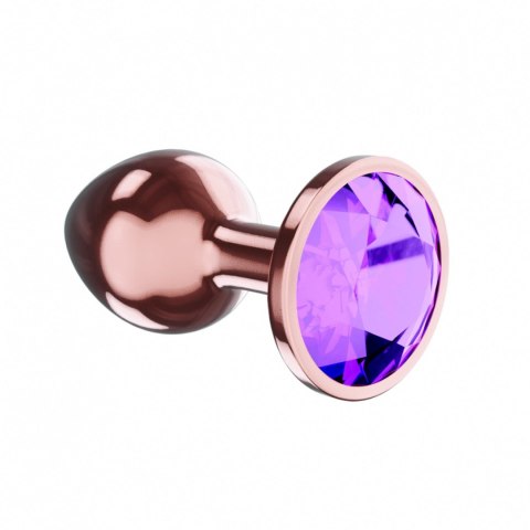 Plug-Butt Plug Diamond Amethyst Shine L Rose Gold Plug-Butt Plug Diamond Amethyst Shine L Rose Gold