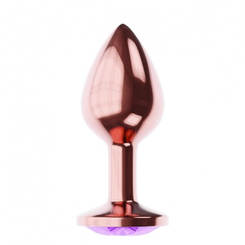 Plug-Butt Plug Diamond Amethyst Shine L Rose Gold Plug-Butt Plug Diamond Amethyst Shine L Rose Gold