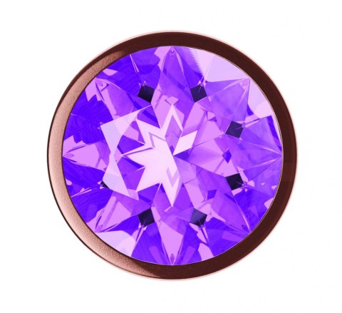 Plug-Butt Plug Diamond Amethyst Shine L Rose Gold Plug-Butt Plug Diamond Amethyst Shine L Rose Gold
