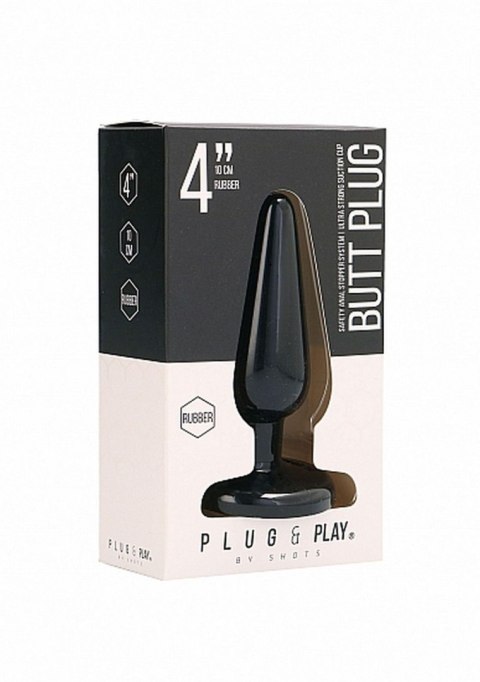 Butt Plug - Basic - 4 Inch - Black Butt Plug - Basic - 4 Inch - Black