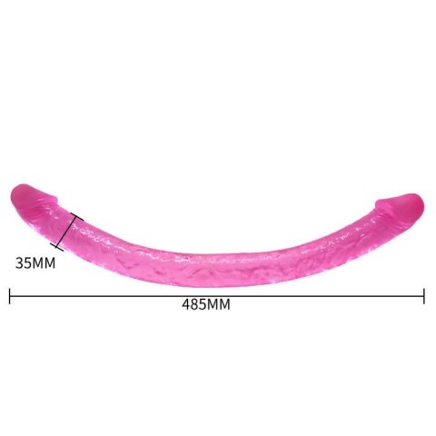 Długie podwójne dildo różowe do sexu lesbijskiego Długie podwójne dildo różowe do sexu lesbijskiego