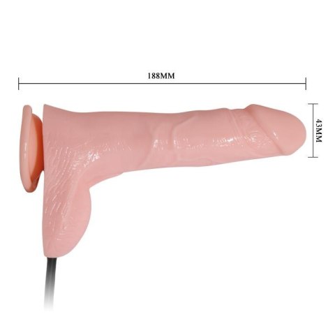 Realistyczne wibrujące pompowane dildo na pilota