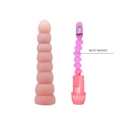 Wibrator analny waginalny wyginany elastyczny 19cm