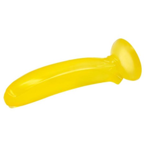 Żółty banan gładkie żelowe dildo z przyssawką Żółty banan gładkie żelowe dildo z przyssawką