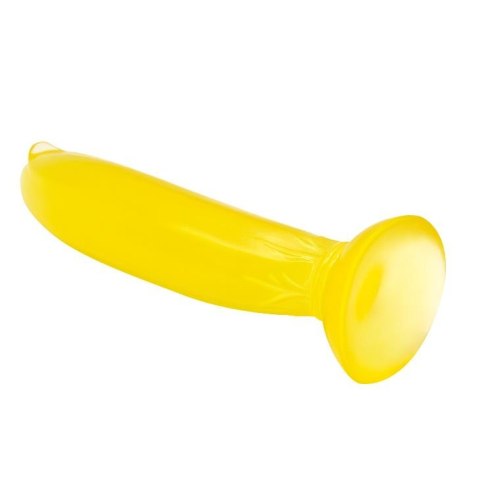 Żółty banan gładkie żelowe dildo z przyssawką Żółty banan gładkie żelowe dildo z przyssawką