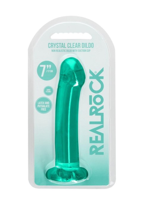 Dildo gładkie zielone z mocną przyssawką 17 cm Dildo gładkie zielone z mocną przyssawką 17 cm