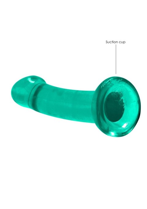 Dildo gładkie zielone z mocną przyssawką 17 cm Dildo gładkie zielone z mocną przyssawką 17 cm