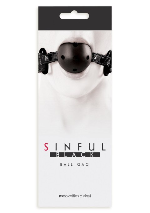 Knebel-SINFUL BALL GAG BLACK Knebel-SINFUL BALL GAG BLACK