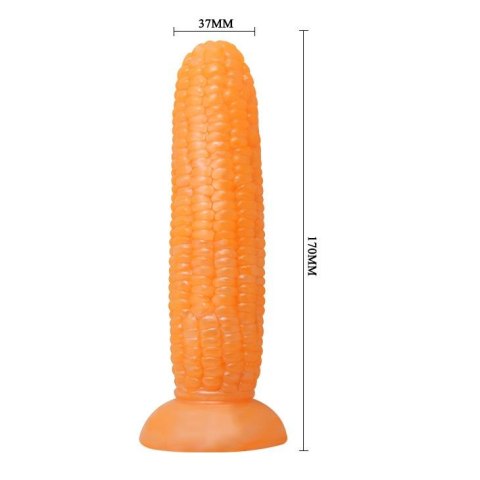 Kolba kukurydzy dildo do zabawy z przyssawką 17 cm Kolba kukurydzy dildo do zabawy z przyssawką 17 cm