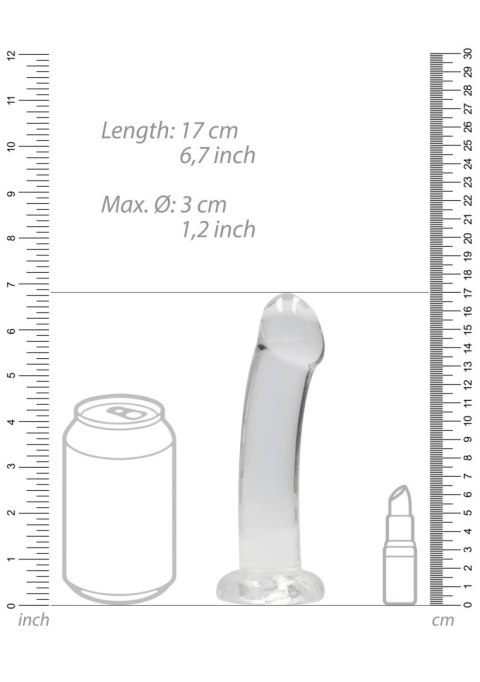 Proste lekko zagięte dildo z przyssawką 16,6 cm Proste lekko zagięte dildo z przyssawką 16,6 cm