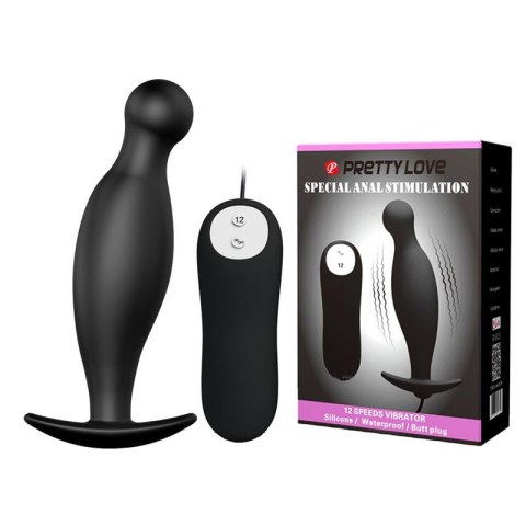 Korek analny męski do masażu prostaty 11cm 12tryb Korek analny męski do masażu prostaty 11cm 12tryb
