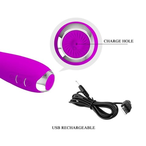 Wibrator z elektrostymulacją gspot 19cm 7trybów Wibrator z elektrostymulacją gspot 19cm 7trybów