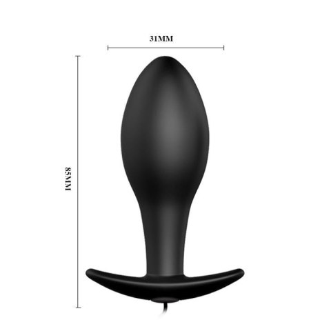 Wtyczka analna wibrujący sex korek 8cm 12 trybów Wtyczka analna wibrujący sex korek 8cm 12 trybów