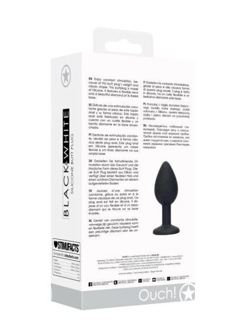 Korek analny z kryształkiem plug silikonowy sex Korek analny z kryształkiem plug silikonowy sex