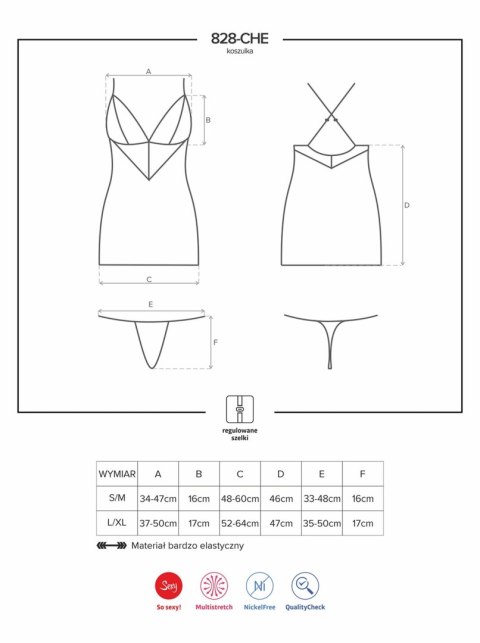 Czarny sex komplet koszulka stringi obsessive s/m Czarny sex komplet koszulka stringi obsessive s/m