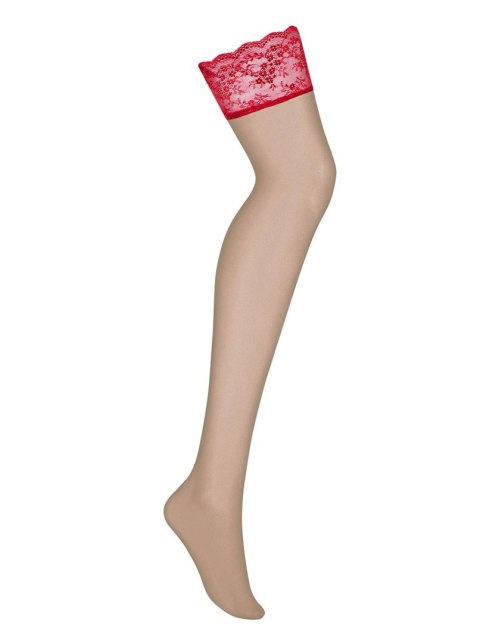 Czerwone erotyczne sex pończochy obsessive l/xl Czerwone erotyczne sex pończochy obsessive l/xl