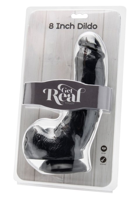 Dildo czarne realistyczny penis przyssawka 20cm Dildo czarne realistyczny penis przyssawka 20cm