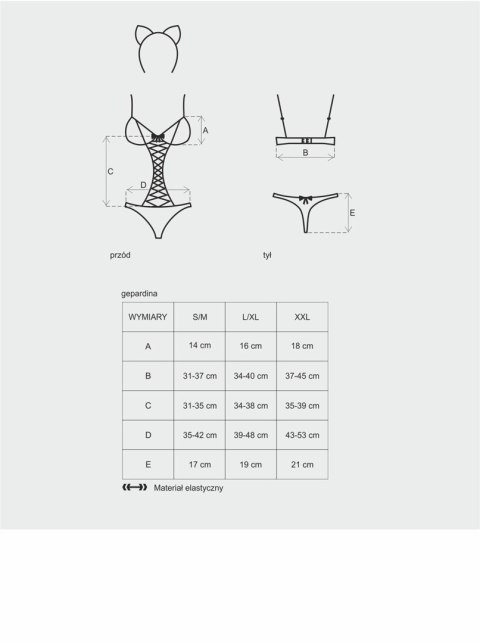Kotka sex kostium strój przebranie obsessive l/xl Kotka sex kostium strój przebranie obsessive l/xl