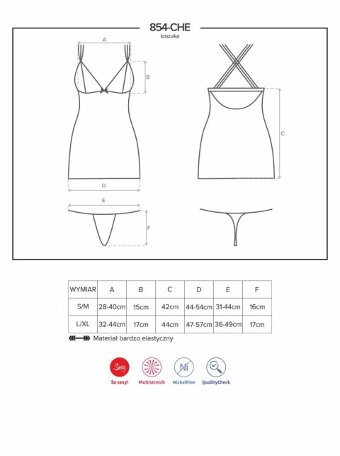 Siateczkowa koszulka komplet stringi obsessive lxl Siateczkowa koszulka komplet stringi obsessive lxl