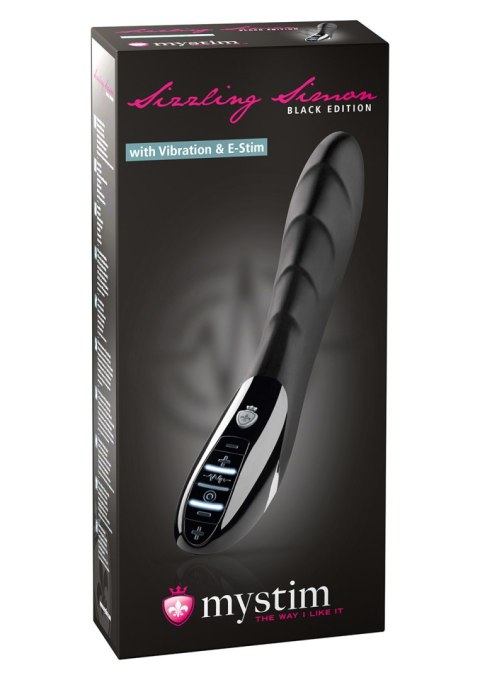 Stymulator-SIZZLING SIMON ESTIM VIBRATOR BLACK Stymulator-SIZZLING SIMON ESTIM VIBRATOR BLACK