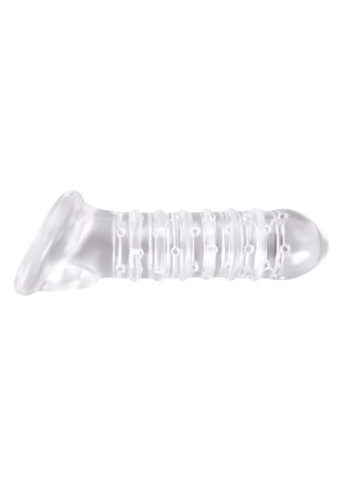 Stymulator-ribbed extension clear Stymulator-ribbed extension clear