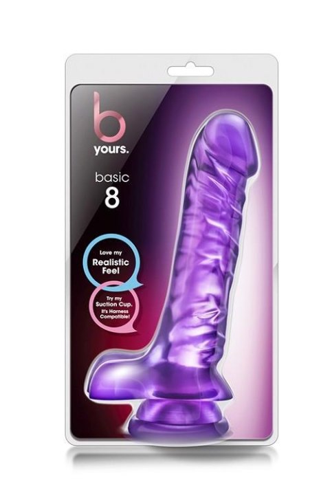 Dildo-b yours basic 8 purple Dildo-b yours basic 8 purple