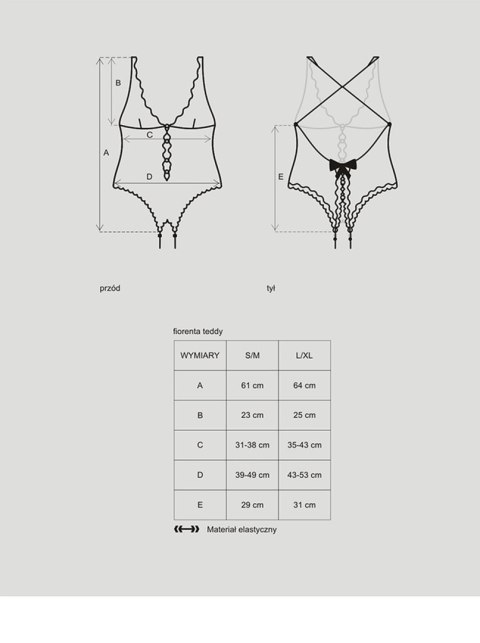 Erotyczne body siateczka otwarty tył fiorenta l/xl Erotyczne body siateczka otwarty tył fiorenta l/xl