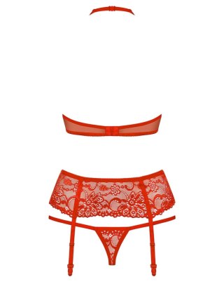 Erotyczny komplet pas stringi stanik obsessive s/m