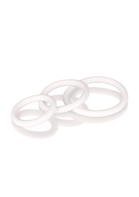 Pierścień-RUBBER RING WHITE SET 3PCS