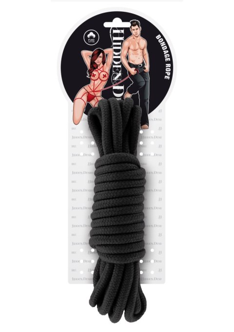 Wiązania-BONDAGE ROPE 5 METER BLACK Wiązania-BONDAGE ROPE 5 METER BLACK